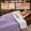 Couverture chauffante mauve 72 x 84 po