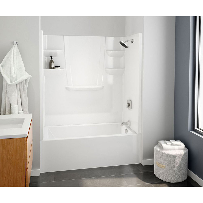 Module de douche composite 60" x 30" x 76" composite, Blocage, Partie
