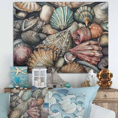 Seaside Seashells V sur toile