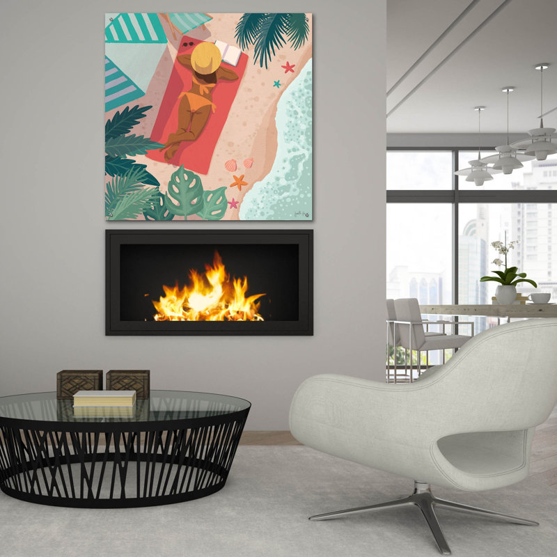«Beach Babes 1» par Janelle Penner, art mural en verre acrylique, H 36 po x l 36 po x P 0,2 po