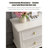 Solid Wood Retro Desk with Five Drawers