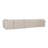 Gusella Slipcover Dining Banquette Beige 121In-127271402-127271403