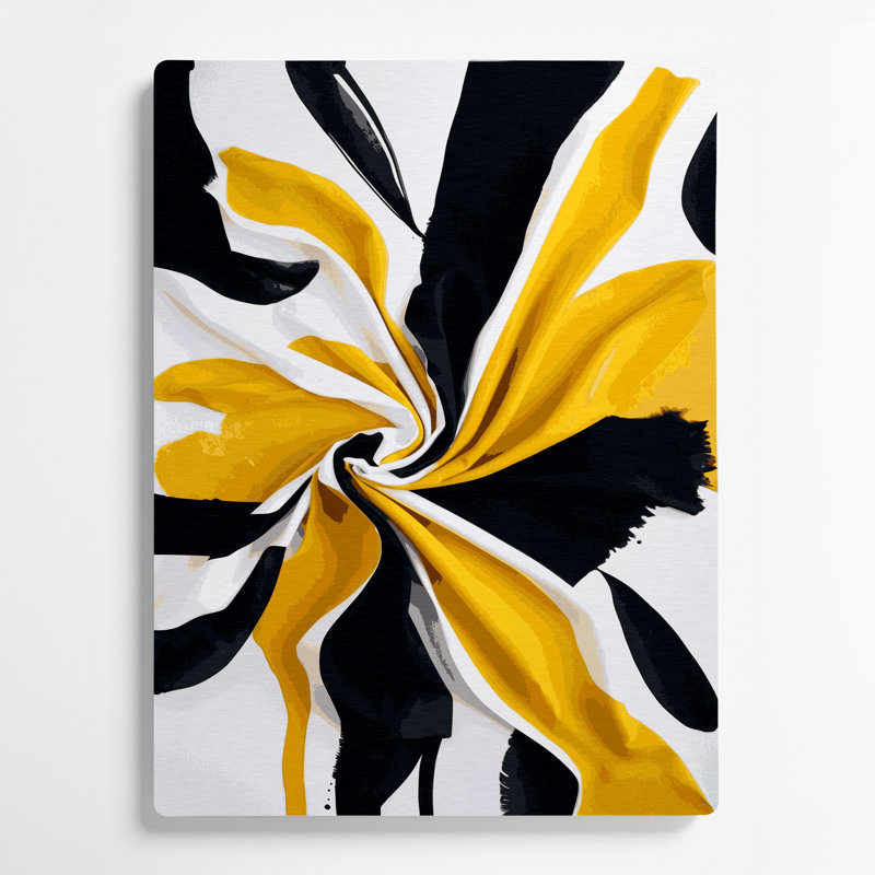 Abstract Watercolor 67 Blue Metal Wall Art