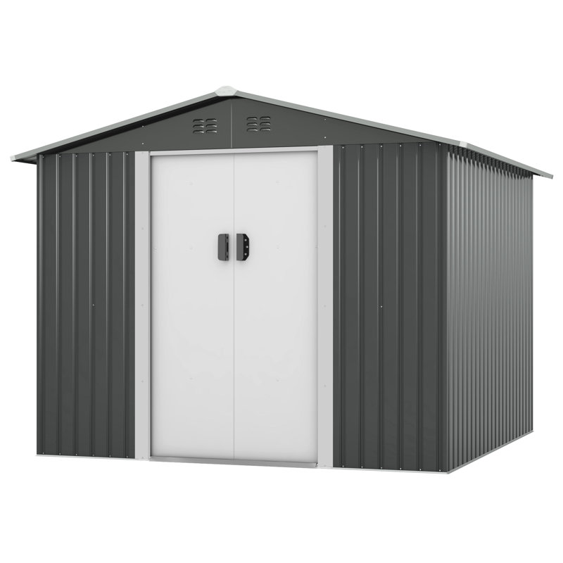 Remise de rangement en métal l 8 pi. X P 8 pi.