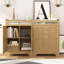Buffet-bar à buffet, buffet de ferme moderne avec tiroir et tablette réglable, armoire de rangement avec porte de grange pour cuisine, salle à manger, salle de bain, entrée