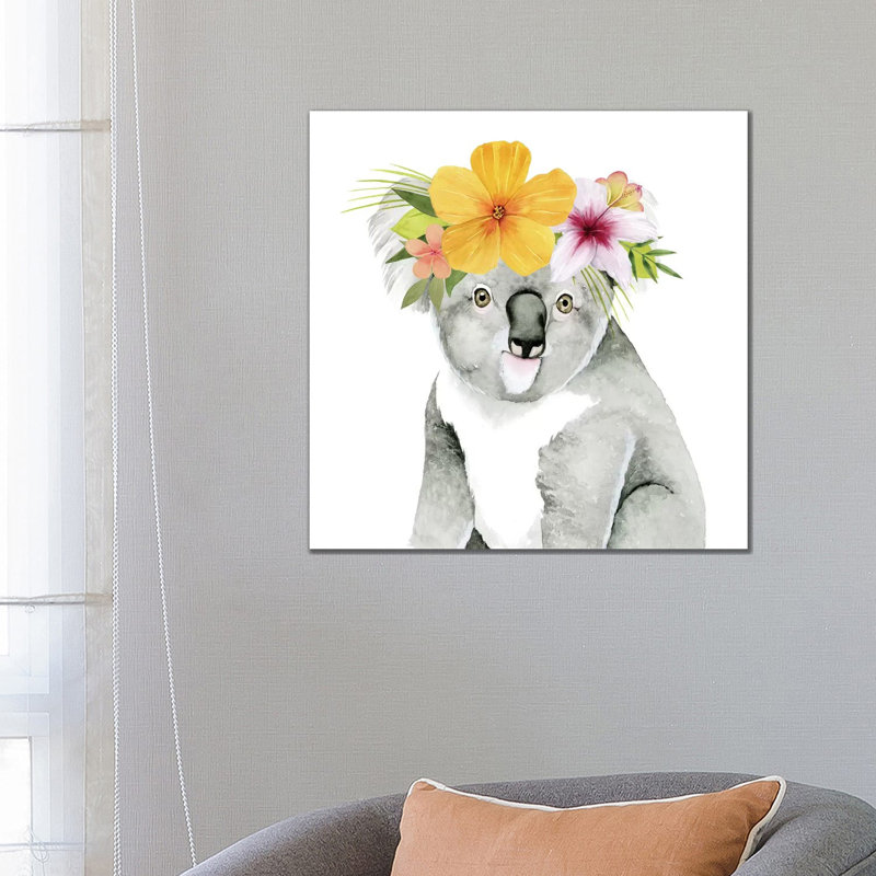 Tropical Halo VII by Grace Popp - Wrapped Canvas Painting, 66.04 cm H x 66.04 cm W x 3.175 cm D