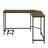 Bambina Oak & Black Finish Computer Desk-123541027