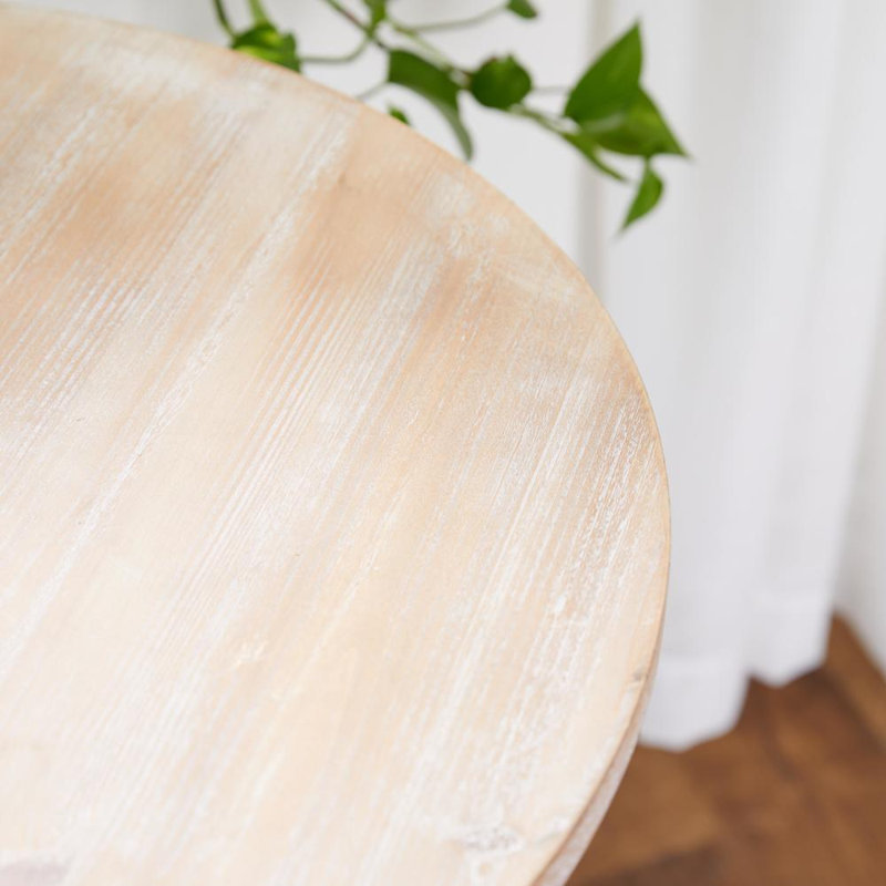 Chambery Solid Wood Top End Table