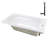 60'' x 32'' Acrylic Soaking Drop-In Bathtub, Drain Included-97545183
