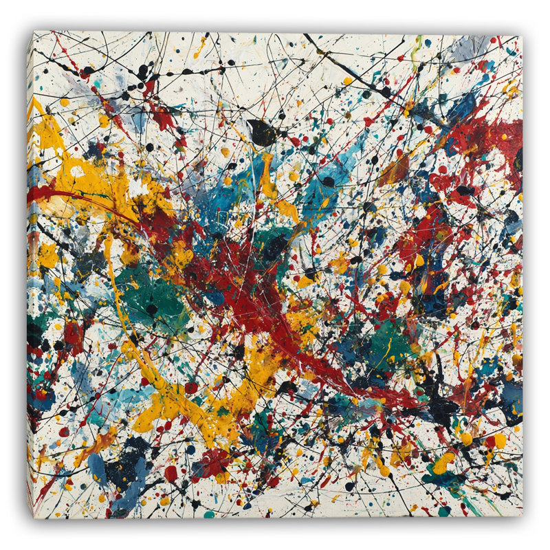 «Symphonie colorée», art mural sur toile, H 30 po x l 30 po