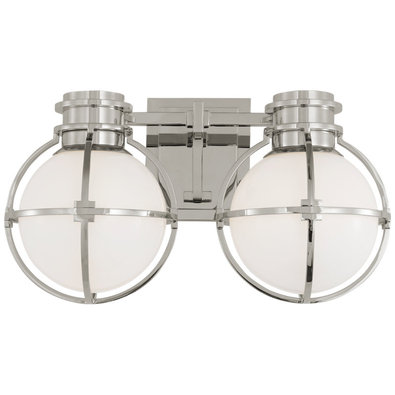 Gracie 2 - Light Armed Sconce, Polished Nickel