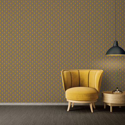 Osias 10.05m x 53cm Metallic Finish Paste the Wall Wallpaper Roll