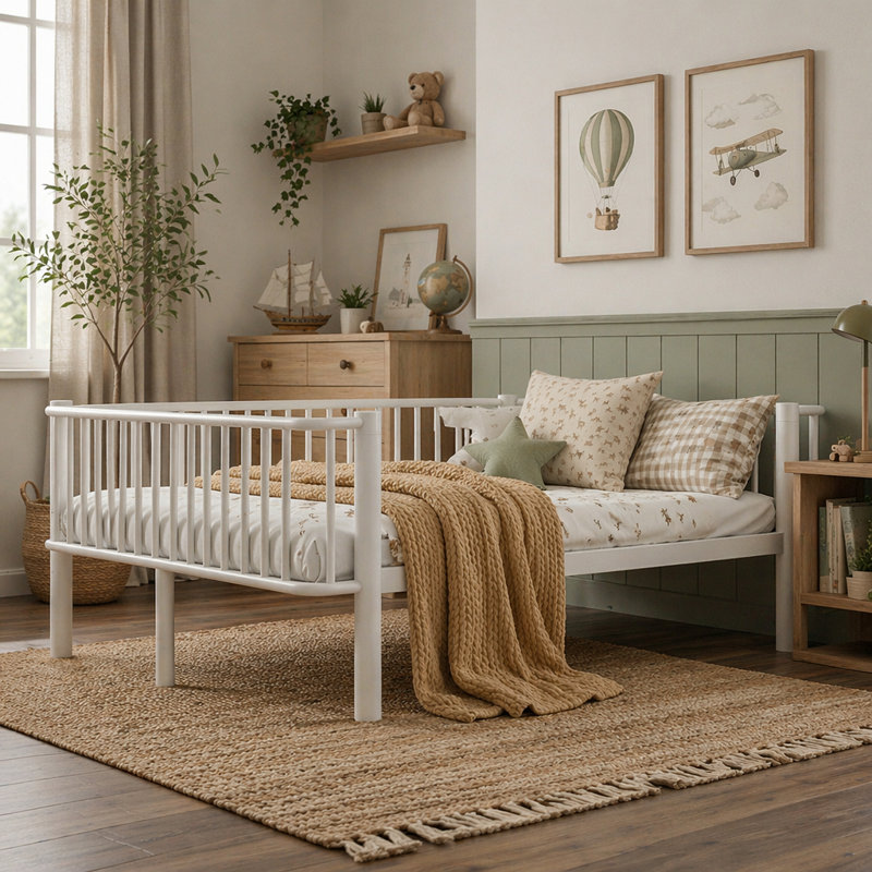 Bed, Grand lit, Blanc