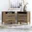 Pruitt 22.7" 2 Drawer Nightstand