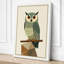 Geometric Owl Scandinavian - Wrapped Canvas-849343024-849343035