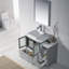 Ensemble de meuble-lavabo simple 42 po avec miroir Mance-24551047