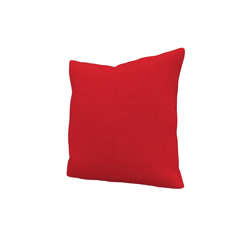 Jem Gabi Sunbrella® Indoor/Outdoor Throw Pillow, Square 16", Canvas Jockey Red Sunbrella® Canvas