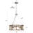 Ifill 5 - Light Iron Dimmable Lantern Drum and Geometric Chandelier