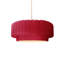 Luminaire suspendu tambour en céramique et en métal 1 lumière Gela-226086868-225933781-220279323