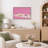Cute White Cats on Pink Background Nursery Artwork, Bedroom Pictures, Framed Canvas Giclee Print Wall Art-2008083831-2008083824