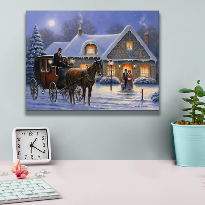 «Christmas Eve» par John Zaccheo, H 12 po x l 16 po x P 0,75 po