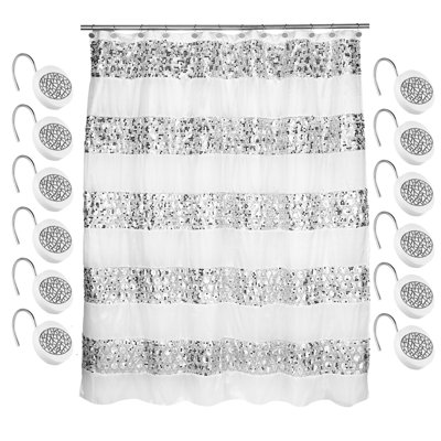 Robles Shower Curtain with Hooks Included