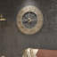 Blackwell 60cm Round Wood Grain Metal Silent Wall Clock