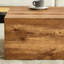 Table basse moderne en bois aggloméré avec motif de texture de bois (39,37 x 23,62 x 11,81)