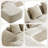 Chenille Boneless L-shaped Sectional Sofa With Curved Armrests And 4 Pillows, , Space-saving Compressed Design, Left-facing-1790057363