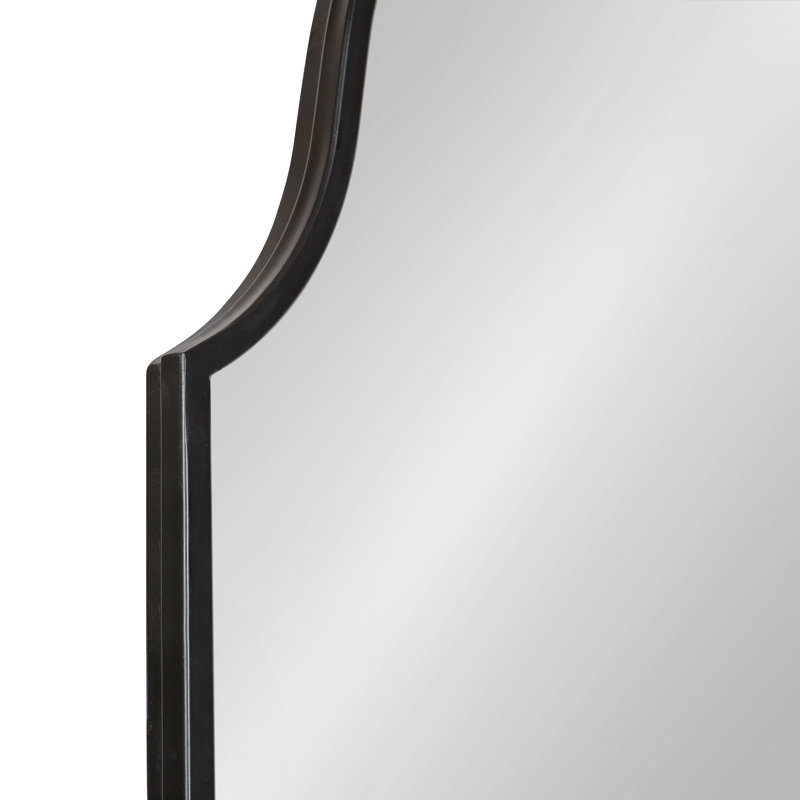 Miroir d'appoint Passabe Glam, Noir, 23 po x 37 po