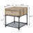 Sy  End Table With Slatted Lower Shelf