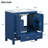 Simpert 30'' Single Bathroom Vanity with Solid + Manufactured Wood Top-1434456748