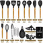Ensemble d'ustensiles de cuisine 33 pièces avec pot à ustensiles Textiles Hub-98773739