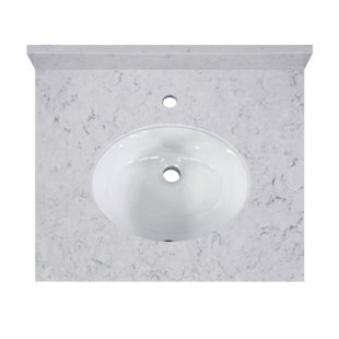 Plateau de meuble-lavabo simple 25 "avec lavabo