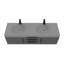 Meuble-lavabo mural double l 60 po x P 19 po x H 17,75 po Velkan-436294580-436294577-436294582