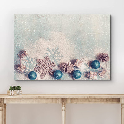 Christmas Holiday Celebration Wrapped Canvas Graphic Art