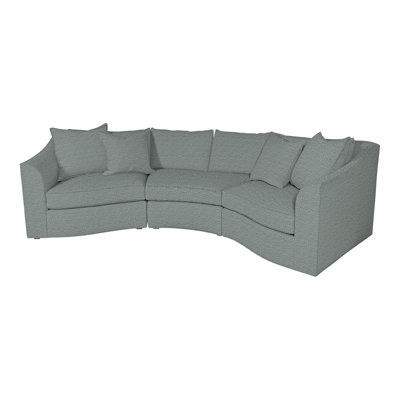 Evelyn Upholstered Curved Sectional Symmetrical