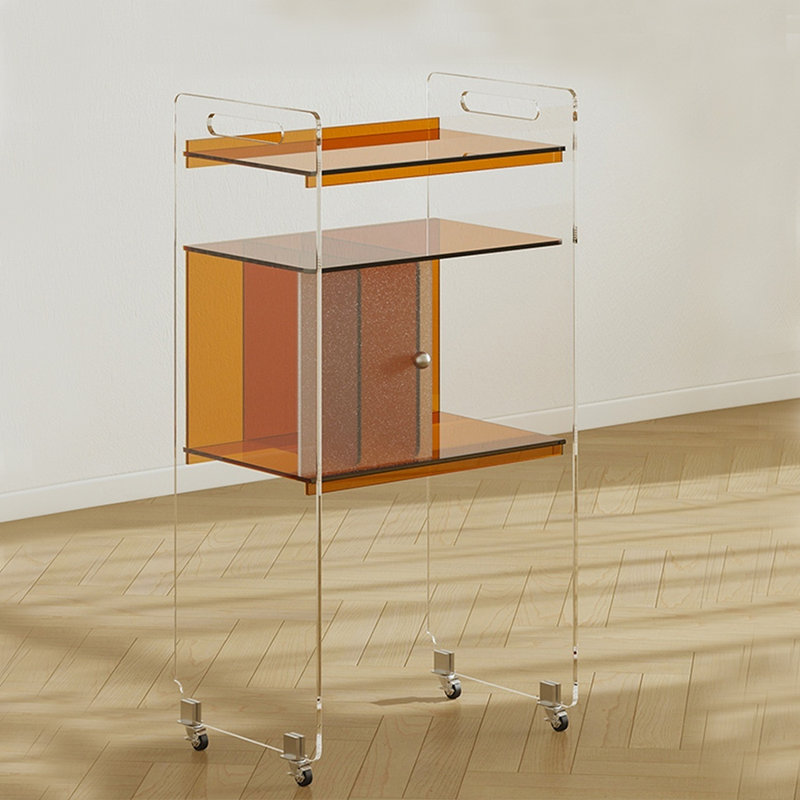 Bibliothèque transparente de style italien, Brun