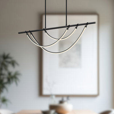 Luminaire suspendu linéaire à DEL Aryas Urban Bronze