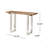Console Table Silver Legs With Natural Board