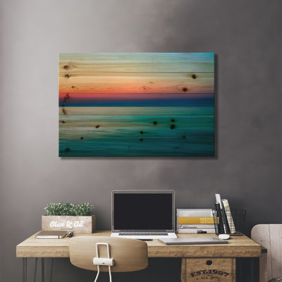 «Quiet Waters I» par John Rehner, impression sur bois sans cadre