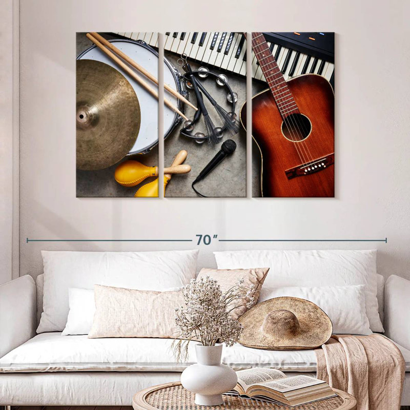 Abarca Musical Instruments Medley, 32" H x 50" W