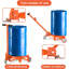 Chariot de baril 55 gallons avec 3 roues en poly-acier avec frein