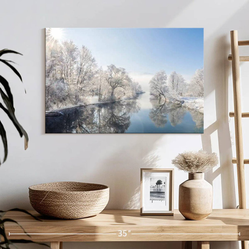 Alvord Lake Kochelsee Snow Trees, 16" H x 24" W