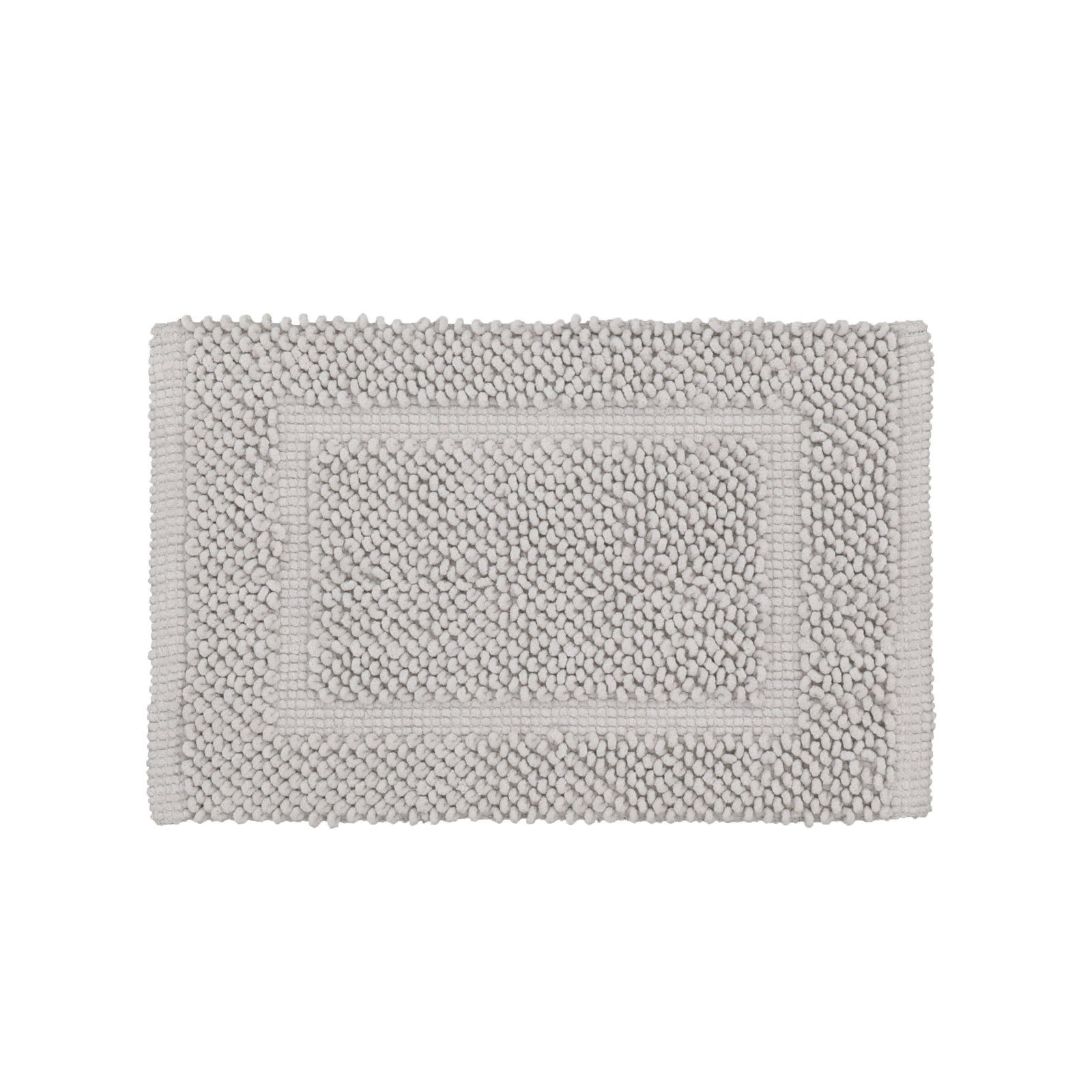 Payten Classic Cotton Bath Mat, Soft Gray, Single - 27"W x 45"L