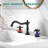 Widespread 2-handle Bathroom Sink Faucet with Drain Assembly-100102414