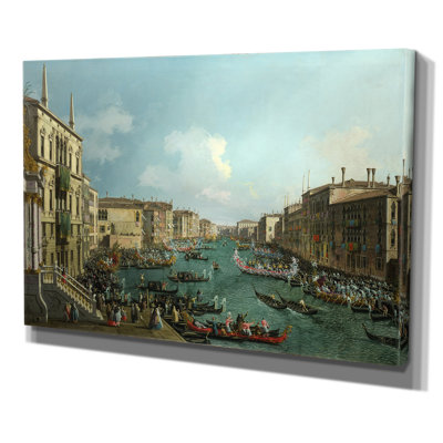 «Regatta on Grand Canal» par Canaletto - impression sur toile