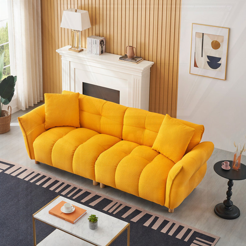 Canapé pour salon, chambre à coucher, bureau, Jaune