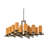 Dante 18 - Light Dimmable Square / Rectangle Chandelier
