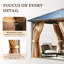 Pavillon de jardin en aluminium l 10 pi x P 10 pi